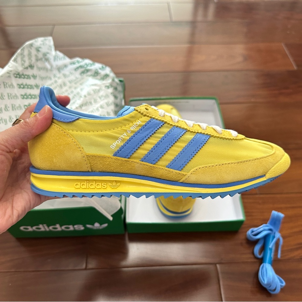 Adidas Sporty& Rich Yellow and Blue Shoes